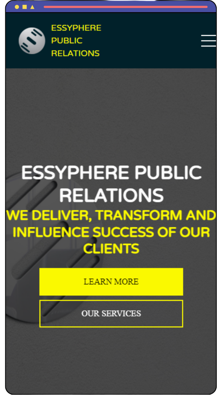 Essyphere Responsive website design by Meshack Locho