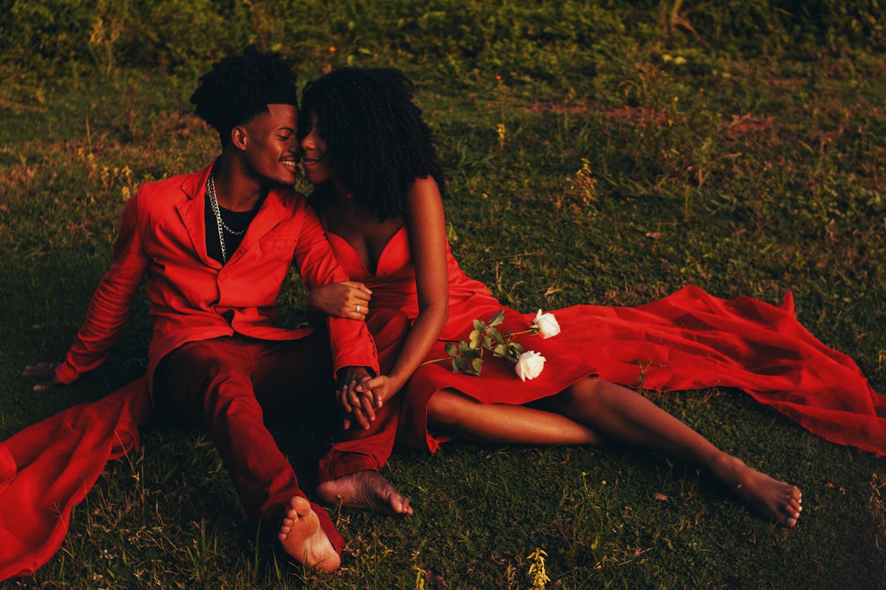 image of a couple on a picnic